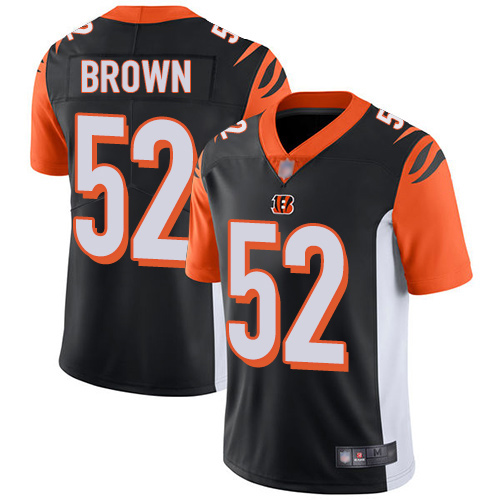 Cincinnati Bengals Limited Black Men Preston Brown Home Jersey NFL Footballl #52 Vapor Untouchable->women nfl jersey->Women Jersey